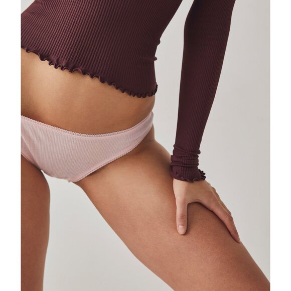 🎉LAST CHANCE🎉 FREE PEOPLE Pointelle Bikini Undies / Cotton Candy - Picture 4 of 5